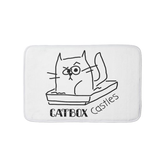 Catbox Schloss-Sänfte-Matte Badematte (Vorderseite)