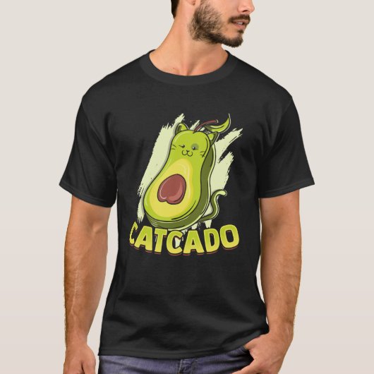 Catcado  Cat Catcado Avocado T-Shirt (Vorderseite)