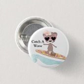 Catch A Wave Surfer Button (Vorne & Hinten)