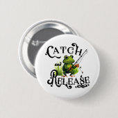 Catch And Release Angelns Frosch-Patch Button (Vorne & Hinten)