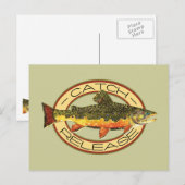 Catch and Release Fishing Postkarte (Vorne/Hinten)
