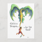 Catch eine Drachenpostkarte Postkarte (Vorderseite)