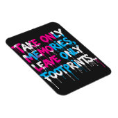 Catch Flights Not Feelings Regenbogen Graffiti Zit Magnet (Rechte Seite)