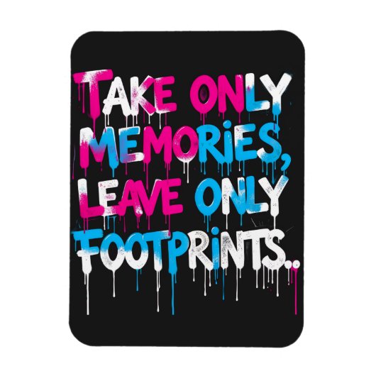 Catch Flights Not Feelings Regenbogen Graffiti Zit Magnet (Vertikal)