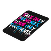 Catch Flights Not Feelings Regenbogen Graffiti Zit Magnet (Linke Seite)