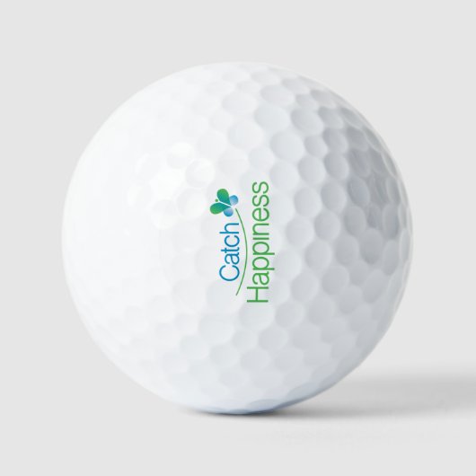 Catch Happiness in your moments! Golfball (Vorderseite)