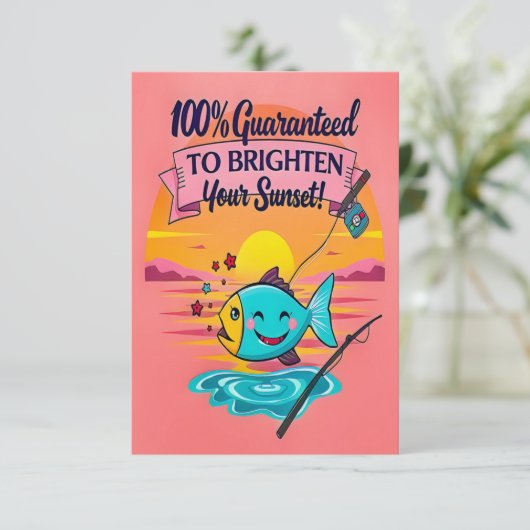 Catch the Fun Einladung (Stehend Vorderseite)