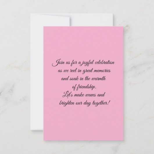 Catch the Fun Einladung (Rückseite)