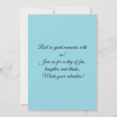 Catch the Fun, Save the Date! Einladung (Rückseite)