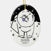 CATCH THE SPIRIT OF THE SEASON Limited bis 150 Keramik Ornament (Hinten)