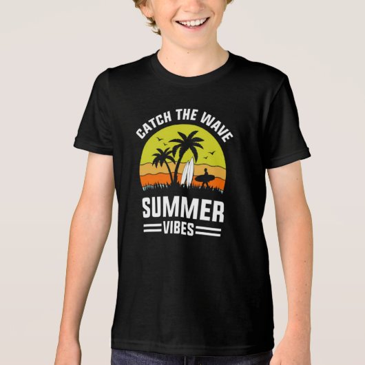 Catch The Wave Summer Vibes-64193 Tri-Blend Shirt (Vorderseite)