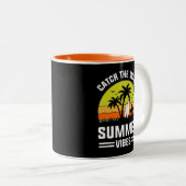 Catch The Wave Summer Vibes-64193 Zweifarbige Tasse (VorderseiteRechts)