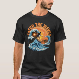 Catch The Waves Vintage Ocean Adventure Tee