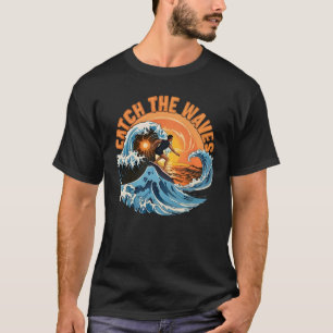 Catch The Waves Vintage-Ozean-Abenteuer-T-Shirt T-Shirt