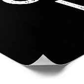 Catch Ya Spater Funny Baseball Pun Dark BG Poster (Ecke)