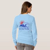 Catch You On The Next Wave Front & Back Langarmshi T-Shirt (Schwarz voll)
