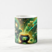 Catch Your Lucky Star Celestial Green Gold Kaffeetasse (Mittel)