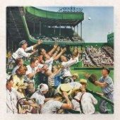 Catch-Zuhause-Run-Ball Glasuntersetzer (Vorderseite)