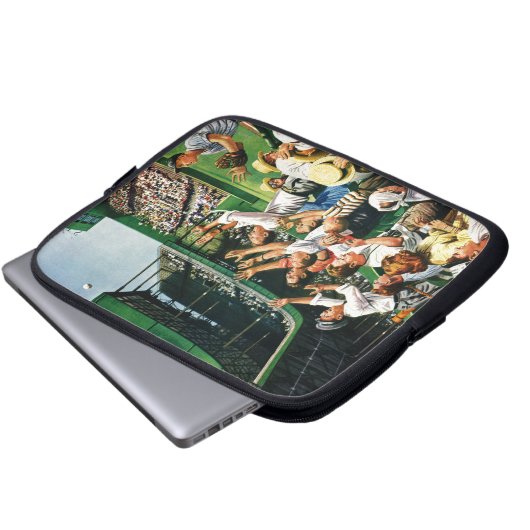 Catch-Zuhause-Run-Ball Laptopschutzhülle (Vorne Knopf)