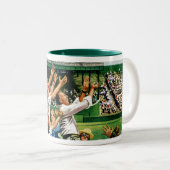 Catch-Zuhause-Run-Ball Zweifarbige Tasse (VorderseiteRechts)