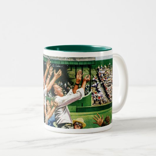 Catch-Zuhause-Run-Ball Zweifarbige Tasse (VorderseiteRechts)