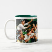 Catch-Zuhause-Run-Ball Zweifarbige Tasse (Links)