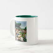 Catch-Zuhause-Run-Ball Zweifarbige Tasse (Vorderseite Links)