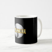 Catcher Baseball Bat Pitcher Sport Funny Geschenk Kaffeetasse (VorderseiteRechts)