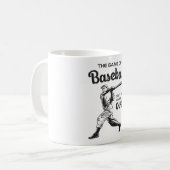 Catcher Baseball Sports Pitcher Funny Gift Idee Kaffeetasse (Vorderseite Links)