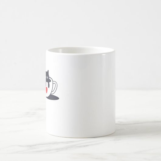 Catcher Coffee Vibes - Schlampe Cat Art Kaffeetasse (Mittel)