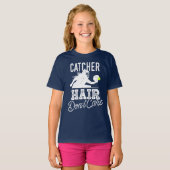 Catcher Hair Niedliche Girls Softball-Geschenke eg T-Shirt (Vorne ganz)