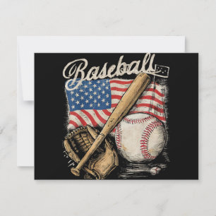 Catcher-Pitch der American Flag Baseball Player Ba