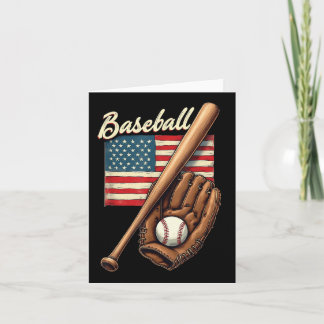 Catcher-Pitch der American Flag Baseball Player Ba Karte