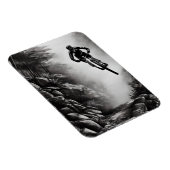Catching Air - Mountain Bike Digitale Bleistiftski Magnet (Rechte Seite)