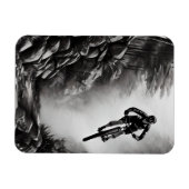 Catching Air - Mountain Bike Digitale Bleistiftski Magnet (Horizontal)