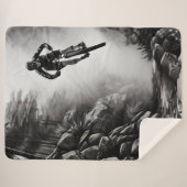 Catching Air - Mountain Bike Digitale Bleistiftski Sherpadecke (Vorderseite (Horizontal))