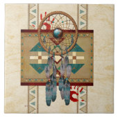 Catching Spirit Native American Fliese (Vorderseite)