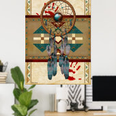 Catching Spirit Native American Poster (Heimbüro)