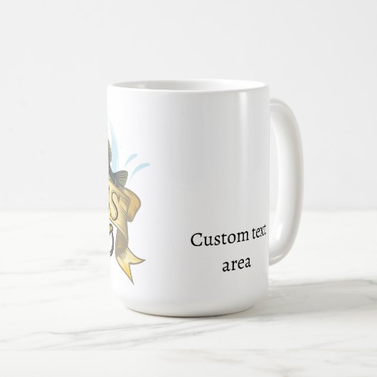 Catching That Trophy "Bass Pro" custom Kaffeetasse (VorderseiteRechts)