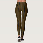 Catchy Black Fluent Flames Brown Leggings (Rückseite)