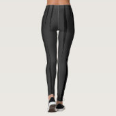 Catchy Black Fluent Flames Dark Gray Leggings (Rückseite)
