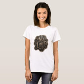 Catchy Gold NO LIMITS Statement T-Shirt (Vorne ganz)