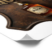 Catchy Gold WHISKY ERFORDERLICH Poster (Ecke)