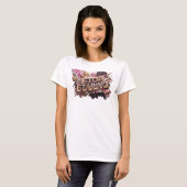 Catchy Red STOP STARING Statement T-Shirt (Vorne ganz)