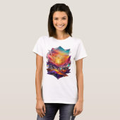 Catchy Silver ABSTRACT ART Statement Tee v2 (Vorne ganz)