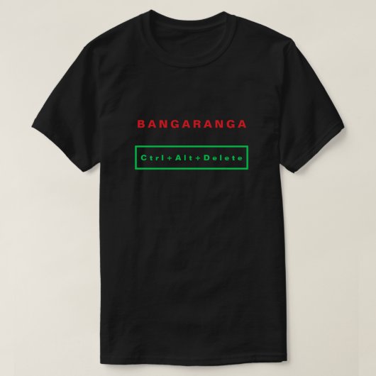 Catchy Text T-Shirt Bangaranga - Sei glücklich (Design vorne)