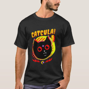 Catcula Funny Cat Japanese Art Vampire Cat Men Wom T-Shirt