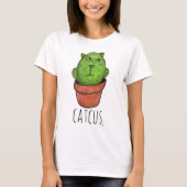 Catcus Funny Pet Cactus Cartoon T-Shirt (Vorderseite)