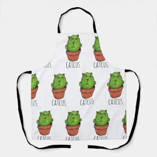 Catcus Funny Pet Cactus Kitty Succulent Schürze