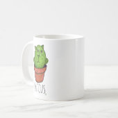 Catcus Pet Cactus Cartoon Cat Design Kaffeetasse (Vorderseite Links)